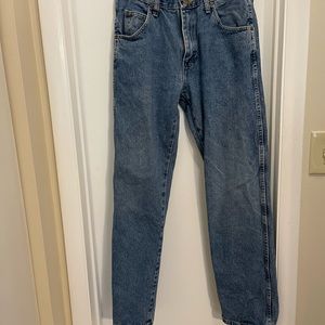 Men’s Wrangler 5 Star Premium denim regular fit jeans Lt. Stonewash size 32 x 32